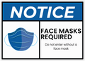 FACE MASK STICKER Safety Sticker
