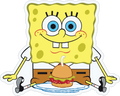 Spongebob Squarepants Krabby Patty Sticker Premium Vinyl Sticker