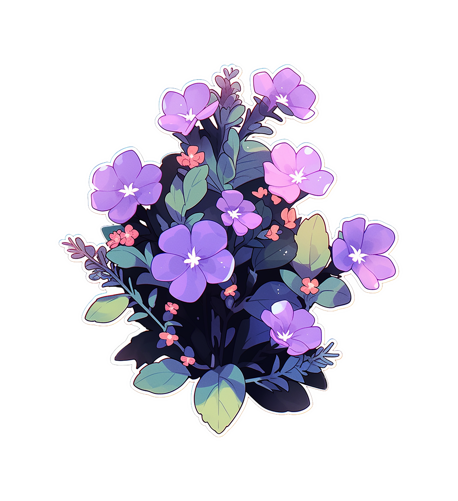 FLOWER STICKER Premium Vinyl Sticker