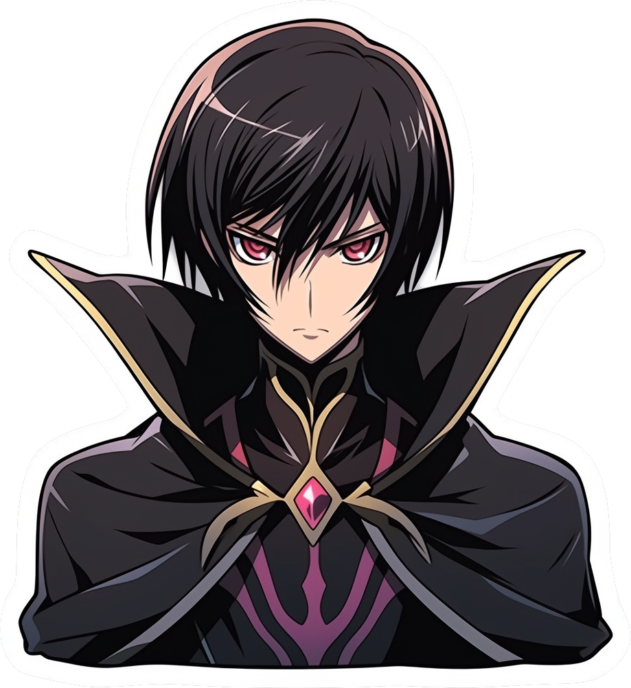 MEN ANIME STICKER Premium Vinyl Sticker