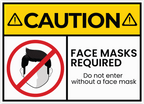 FACE MASK STICKER Safety Sticker