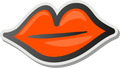 LIPS EMOJI STICKER Premium Vinyl Sticker