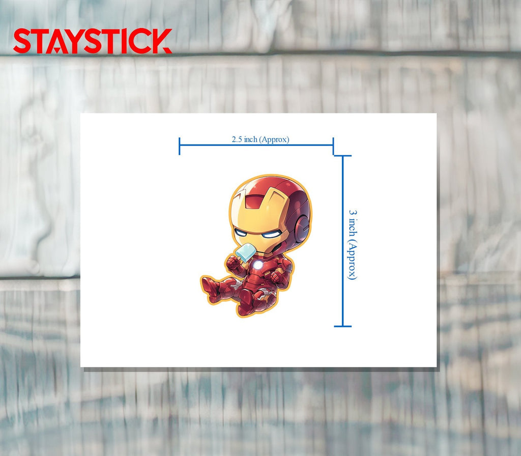 CUTE IRON MAN STICKER Premium Vinyl Sticker