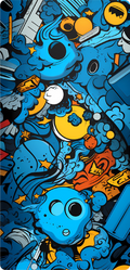 CARTOON MOBILE STICKER