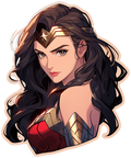 WONDER WOMEN STICKER Premium Vinyl Sticker