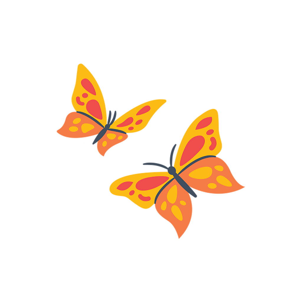 BUTTER FLY STICKER Premium Vinyl Sticker