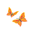 BUTTER FLY STICKER Premium Vinyl Sticker