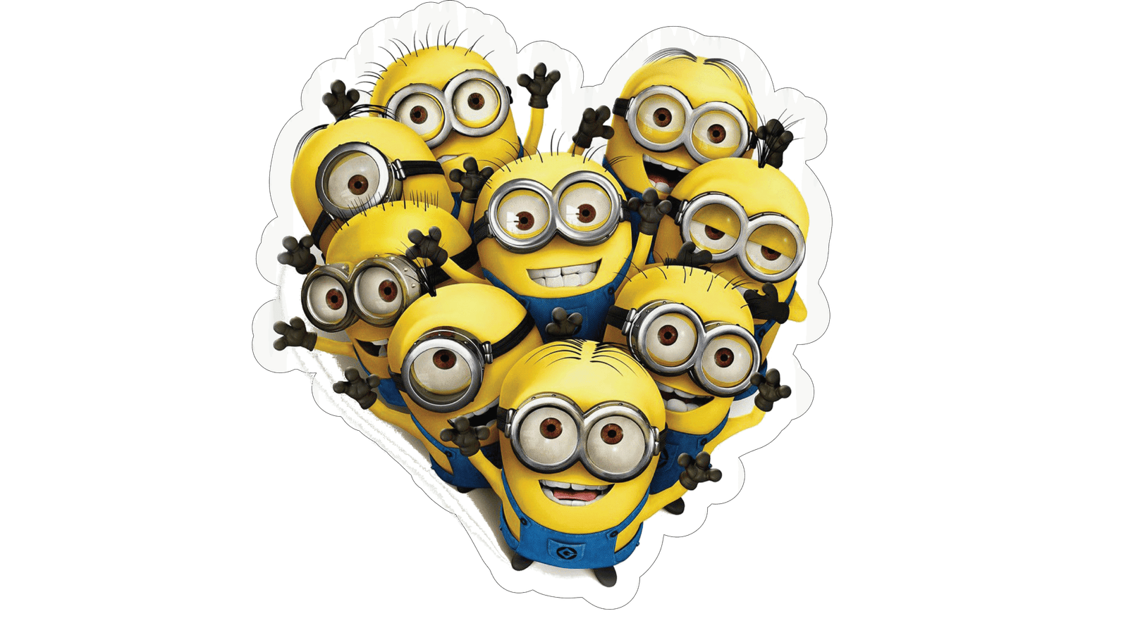 Minions Heart Sticker Premium Vinyl Sticker