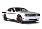 White Dodge Challenger RT Stripes Sticker Premium Vinyl Sticker
