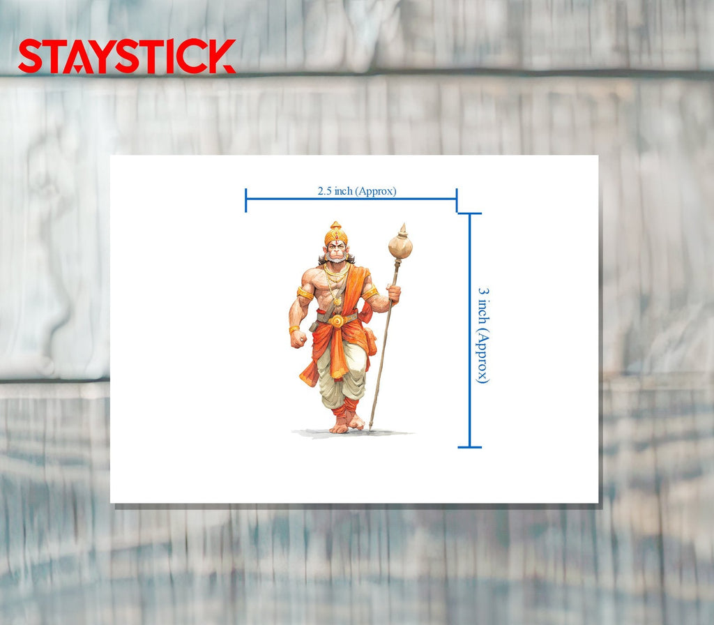 Big Hanuman God Sticker Premium Vinyl Sticker