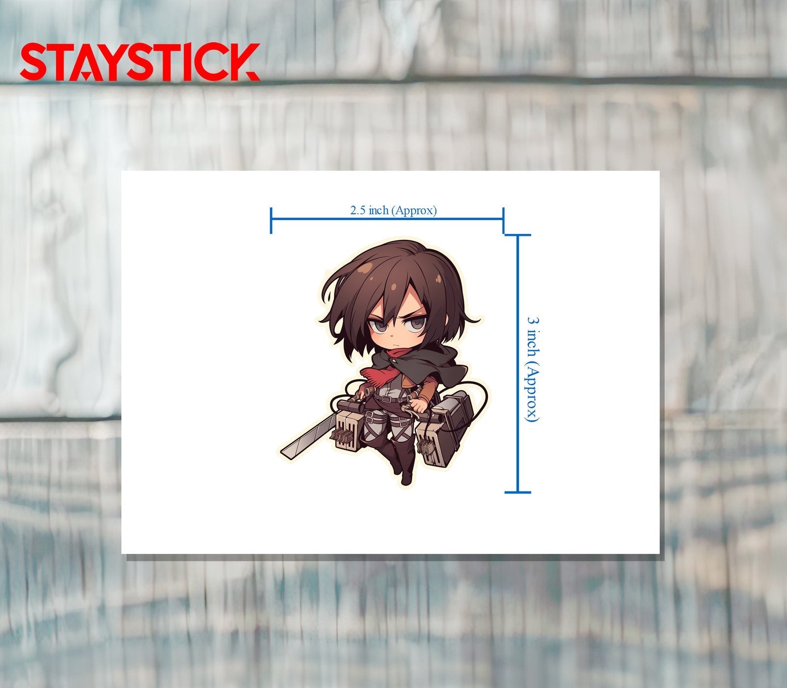 Samurai Anime Sticker Premium Vinyl Sticker