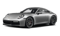 Silver Porsche 911 Sports Car Sticker Premium Vinyl Sticker