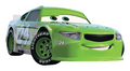Cars 24 Green Racing Car Sticker Premium Vinyl Sticker