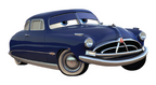Doc Hudson 'Cars' Character Sticker Premium Vinyl Sticker