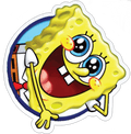 Surprised Patrick Star Sticker 3D Premium Sticker