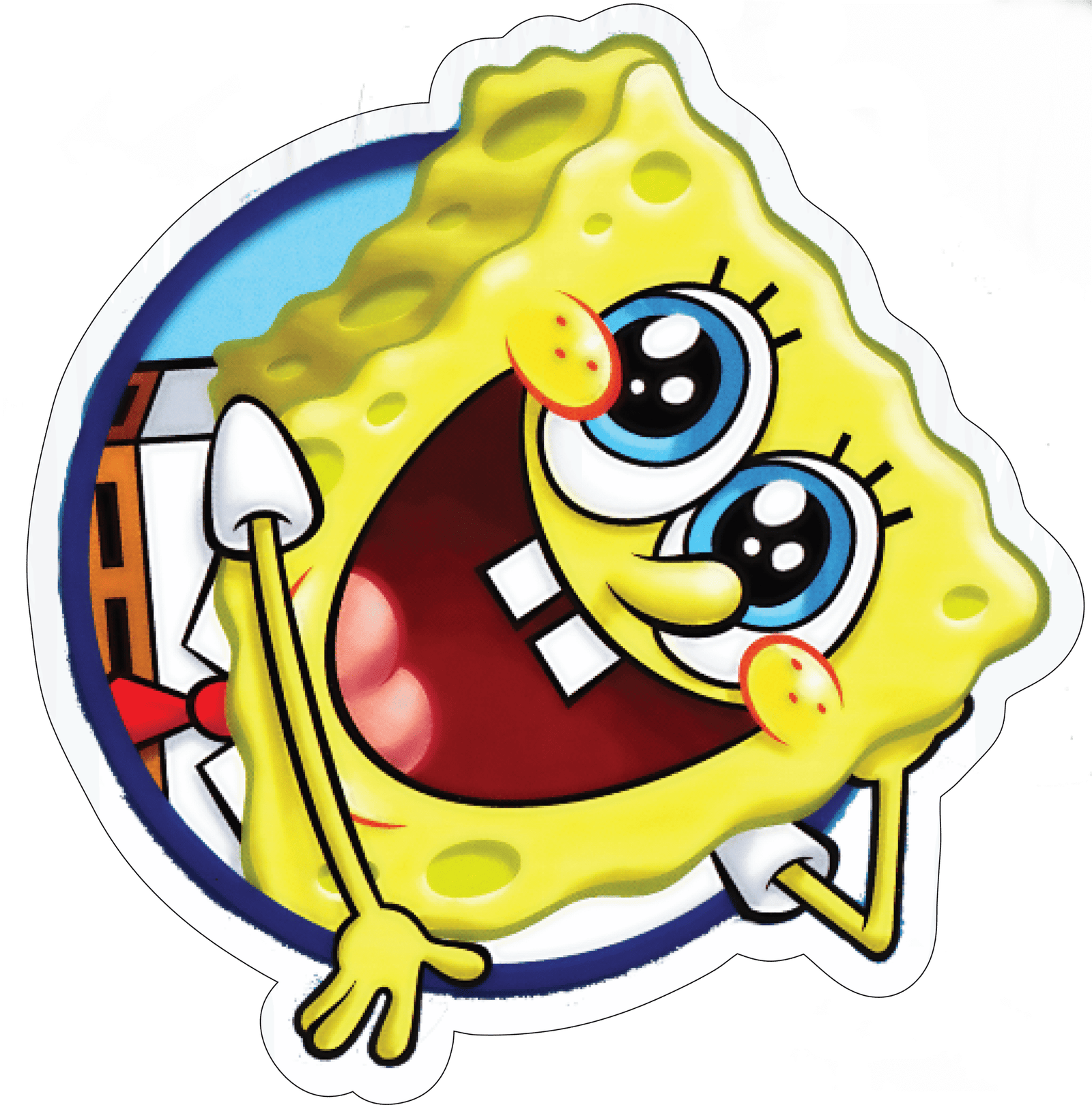 Surprised Patrick Star Sticker 3D Premium Sticker
