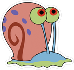Gary the Snail Sticker Premium Vinyl Sticker