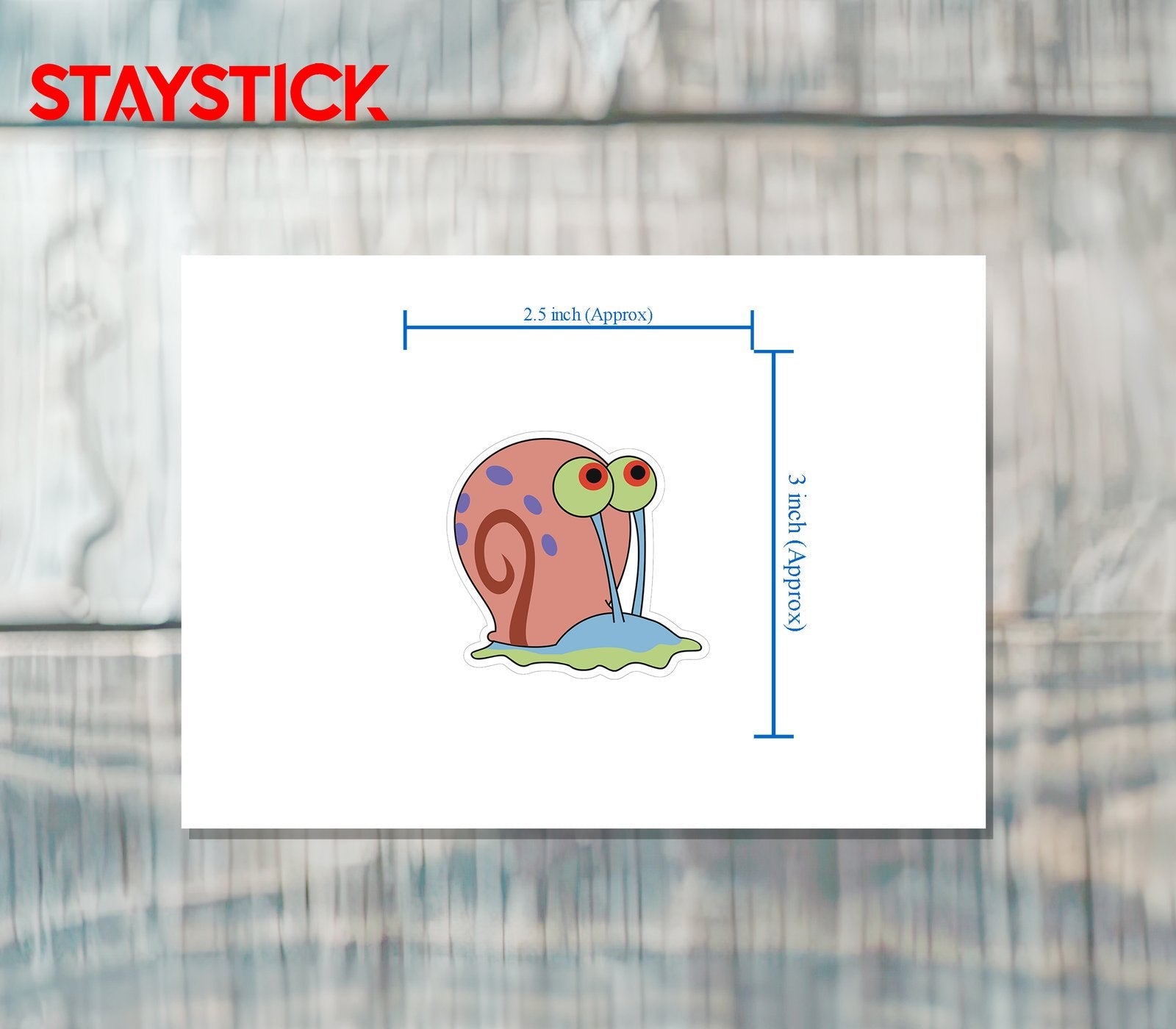 Gary the Snail Sticker Premium Vinyl Sticker