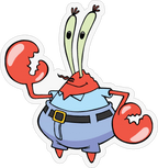 Mr. Krabs 2 Sticker Premium Vinyl Sticker