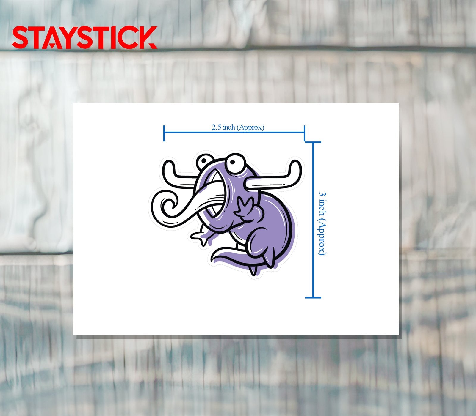 funny cartoon sticker Premium Vinyl Sticker