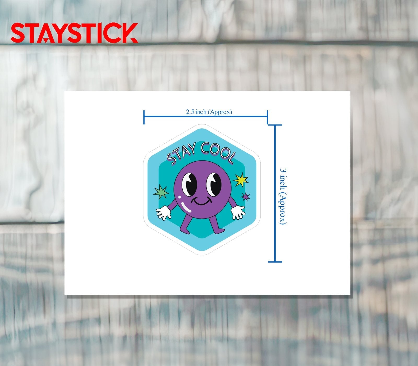 STAY COOL EMOJI STICKER Premium Vinyl Sticker