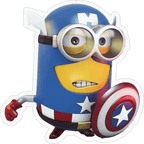 Captain America Minion Sticker Premium Vinyl Sticker