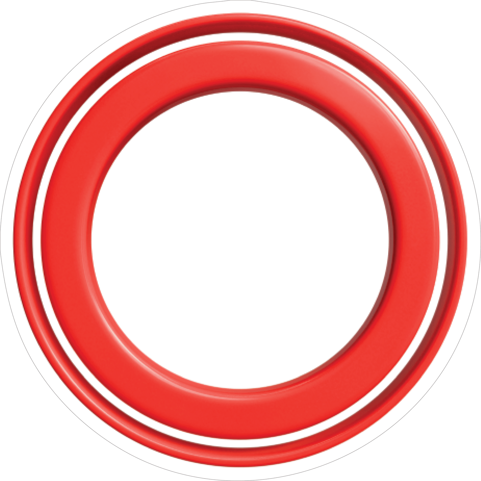 RED CIRCULER STICKER Safety Sticker