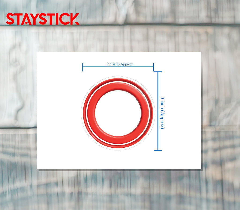 RED CIRCULER STICKER Safety Sticker