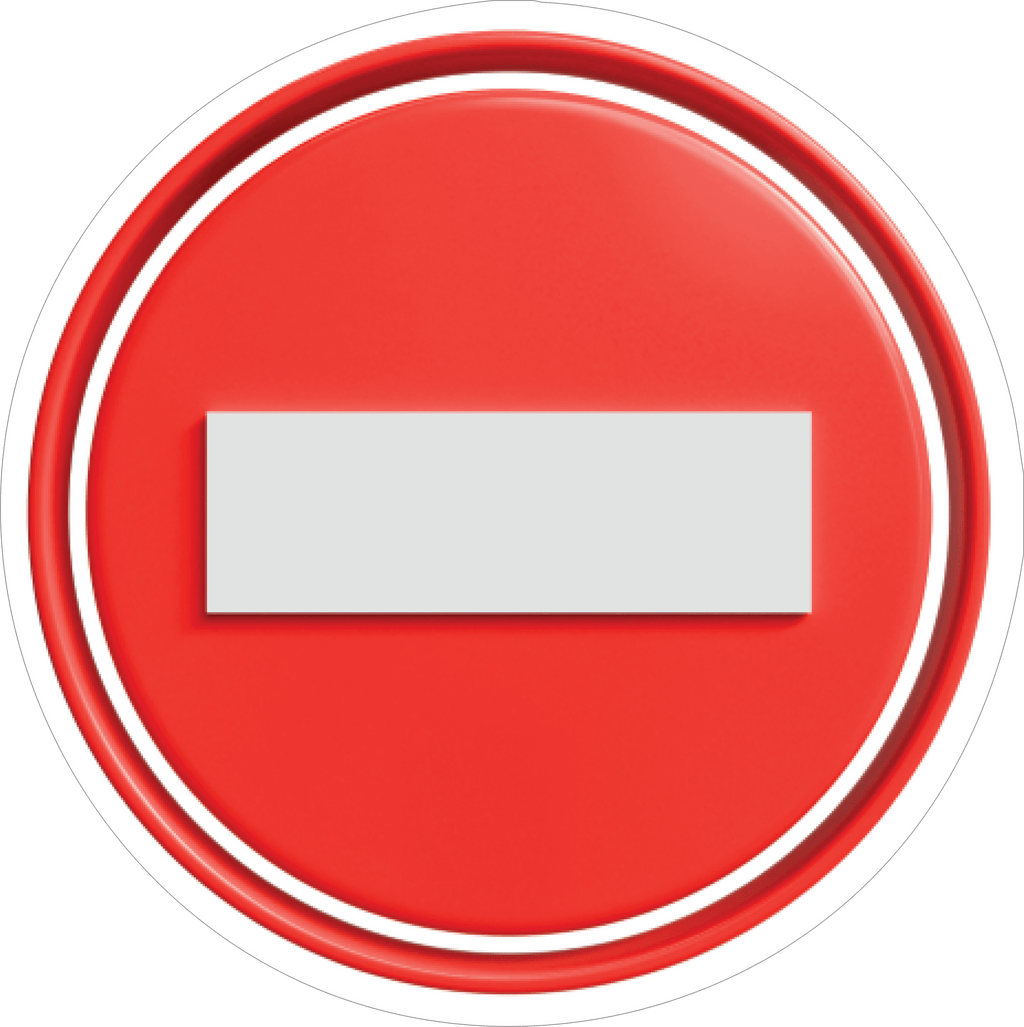 RED CIRCULER STICKER Safety Sticker