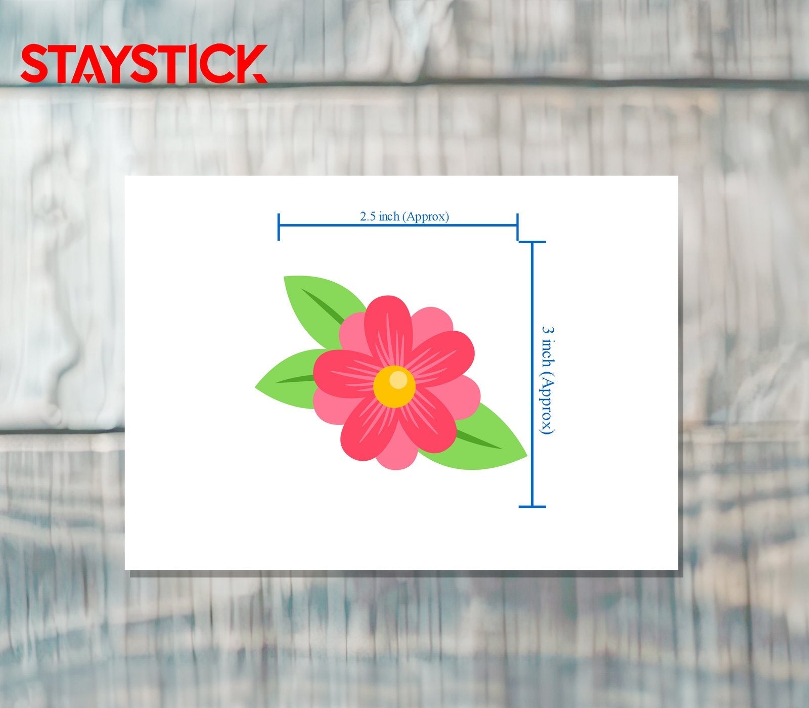 FLOWER STICKER Premium Vinyl Sticker