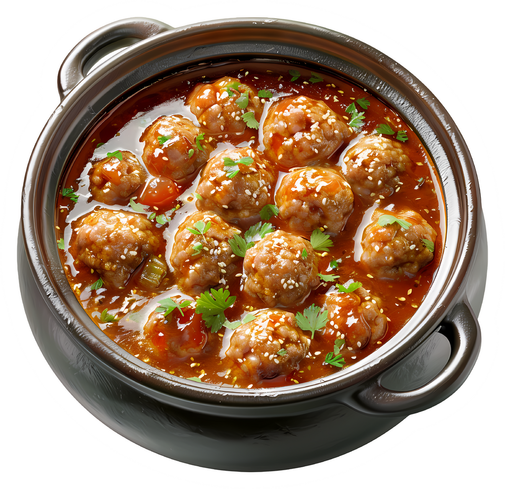 Sweet and Sour Meatballs Sticker Premium Vinyl Sticker