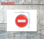 RED CIRCULER STICKER Safety Sticker