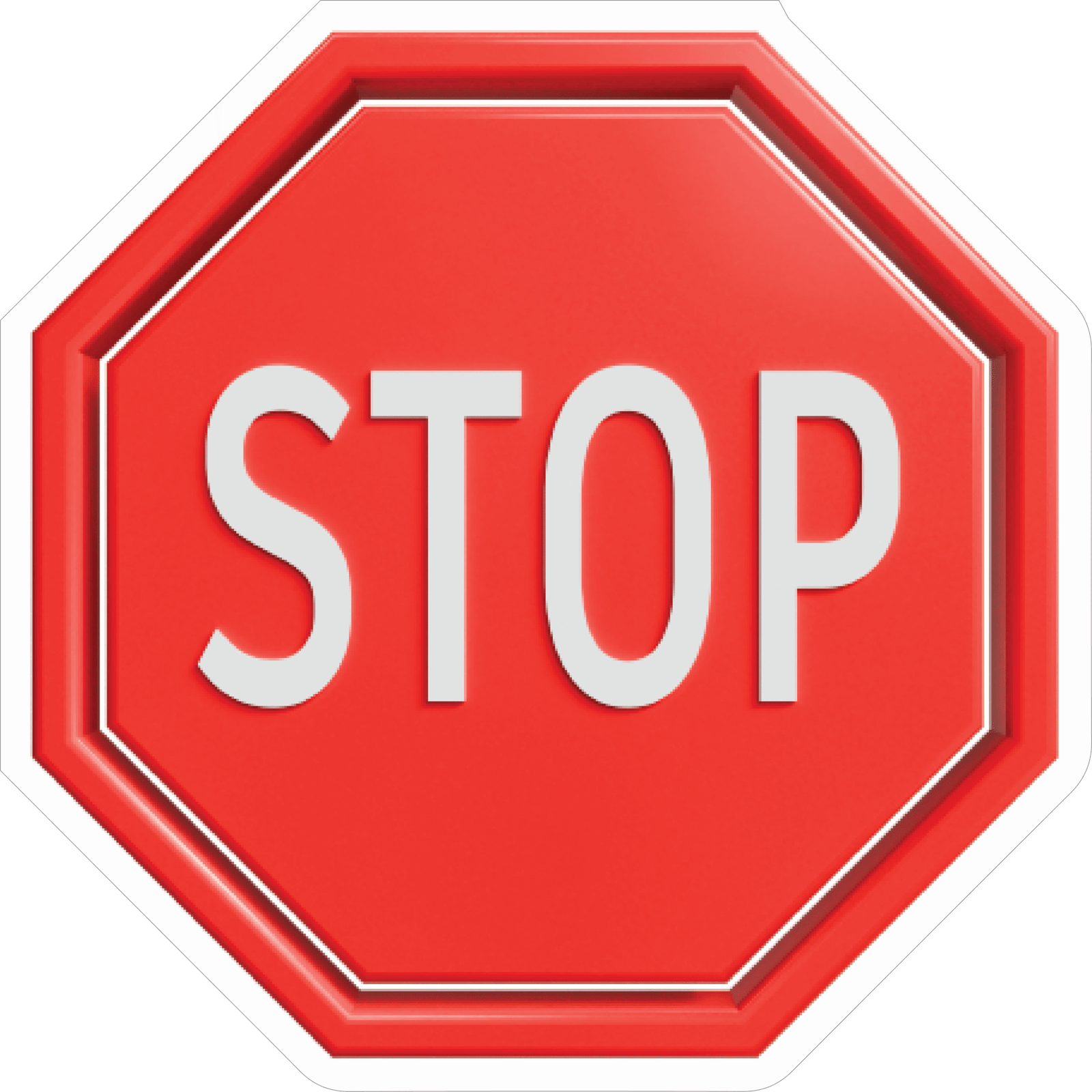 STOP SIGN STICKER Premium Vinyl Sticker