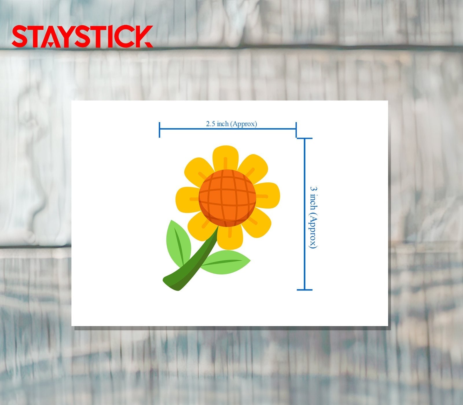 FLOWER STICKER Premium Vinyl Sticker