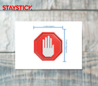 RED OCTAGON STICKER Premium Vinyl Sticker