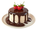 Sweet Chocolate Bliss Cake Premium Vinyl Sticker