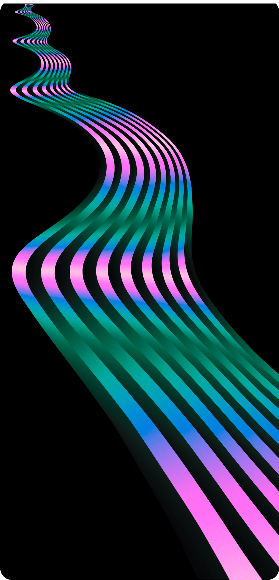 Neon Wave Mobile Skin