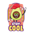 STAY COOL STICKER Metalized Sticker