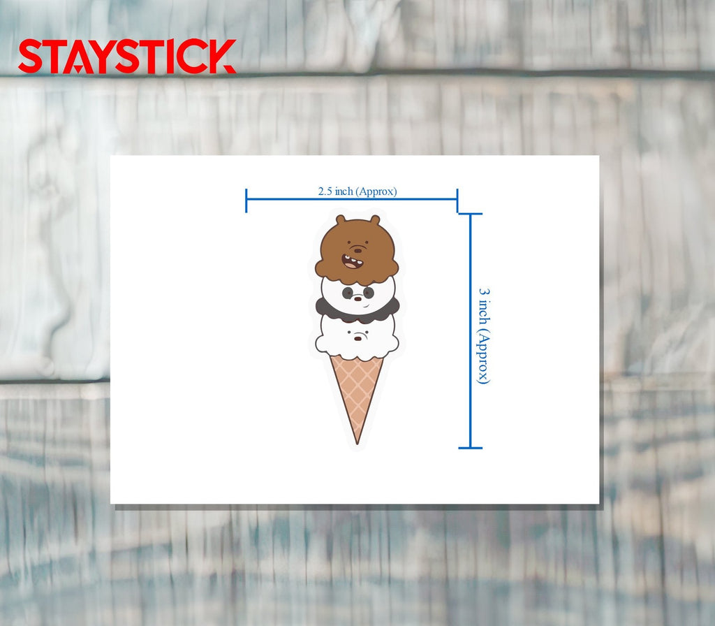 ICE CREAM STICKER Premium Vinyl Sticker