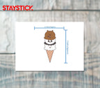 ICE CREAM STICKER Premium Vinyl Sticker