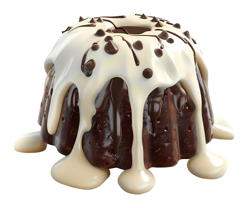 Chocolate Bundt Cake Sticker Premium Vinyl Sticker