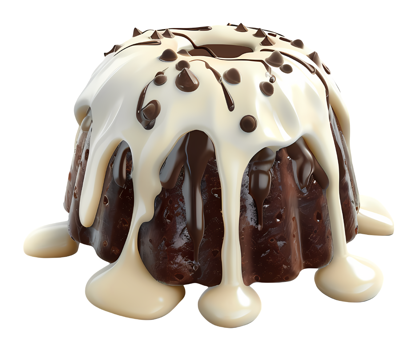 Chocolate Bundt Cake Sticker Premium Vinyl Sticker