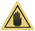 TRIANGULAR WARNING STICKER Safety Sticker