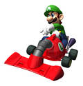 Luigi Kart Racing Sticker Premium Vinyl Sticker