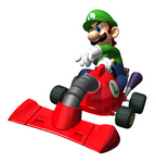Luigi Kart Racing Sticker Premium Vinyl Sticker