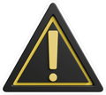 TRIANGULAR WARNING STICKER Safety Sticker