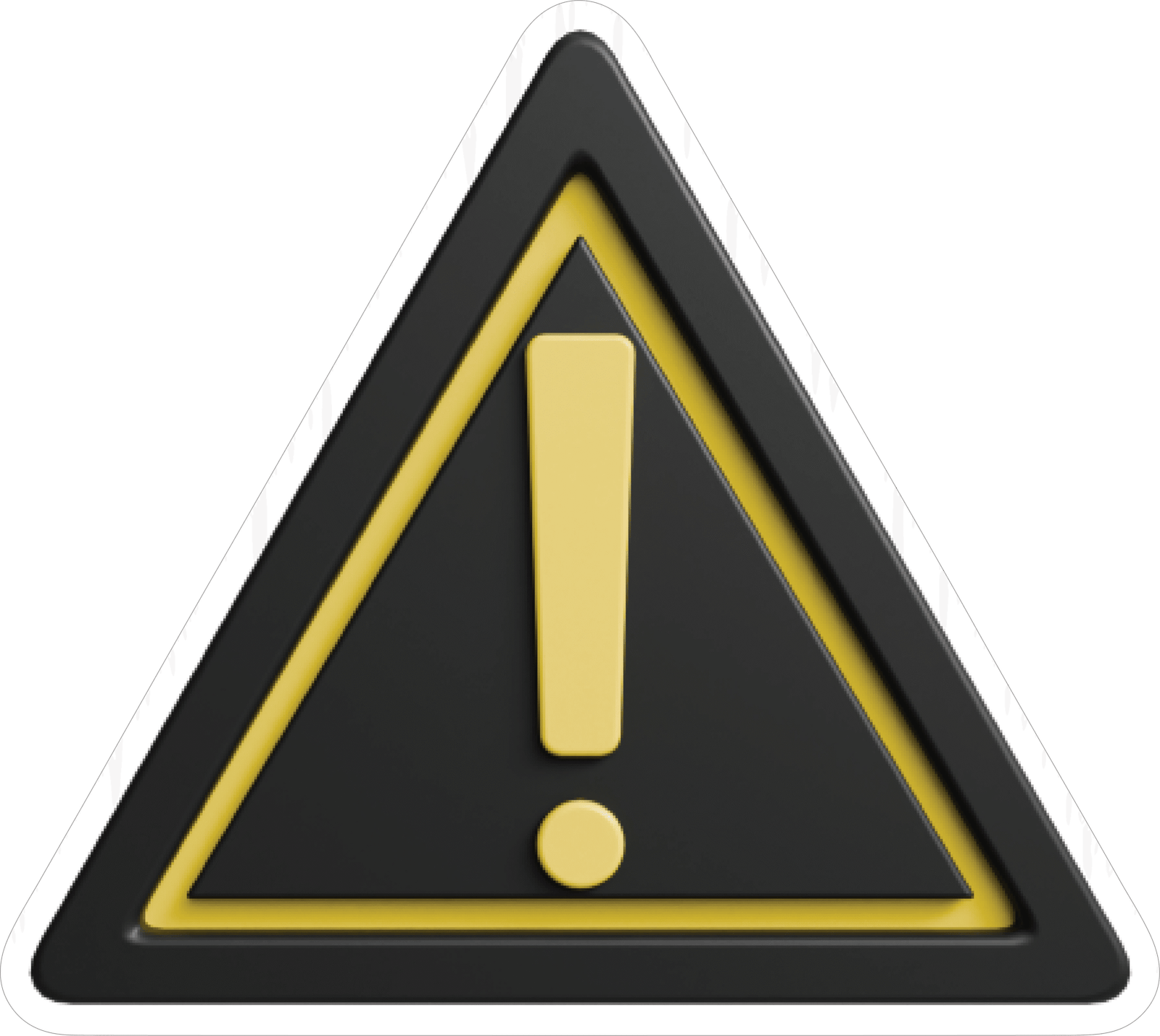 TRIANGULAR WARNING STICKER Safety Sticker