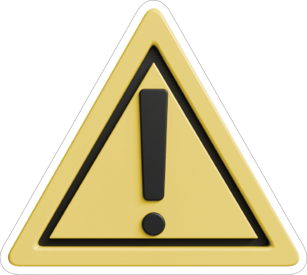 TRIANGULAR WARNING STICKER Safety Sticker