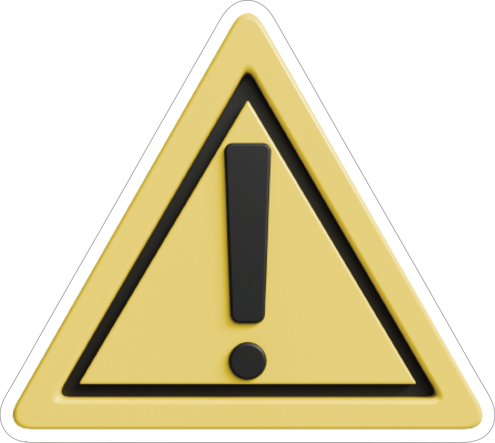 TRIANGULAR WARNING STICKER Safety Sticker