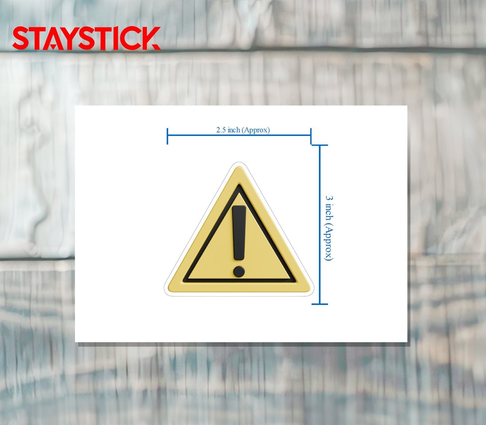 TRIANGULAR WARNING STICKER Safety Sticker